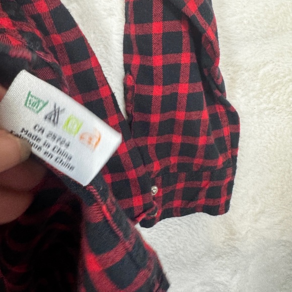 Harvest Gear Buffalo Plaid Shirt Mens Size XLT Red Black Flannel Long Sleeve - Picture 3 of 9